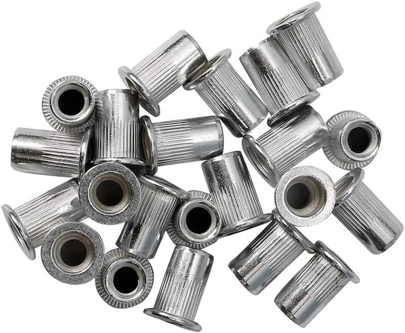 Sprite Science 120pcs 1/4-20 Aluminum Rivet Nuts Threaded Inserts Rivnuts Nutsert 1/4-20UNC - Image 2